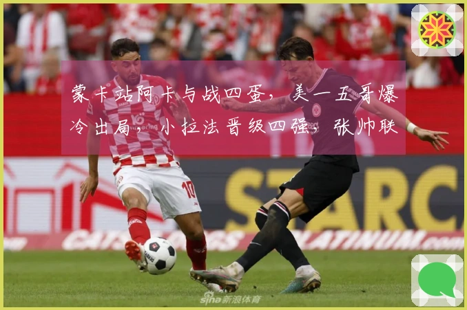 蒙卡站阿卡与战四蛋，美一五哥爆冷出局，小拉法晋级四强，张帅联手奥胖